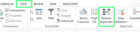 移除重複項按鈕 5