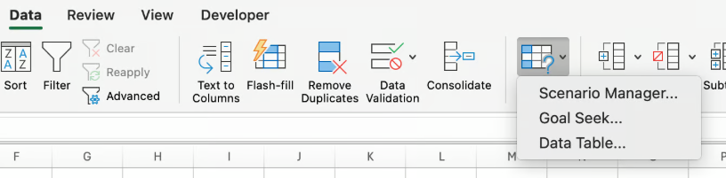 Scenario Manager Excel 2