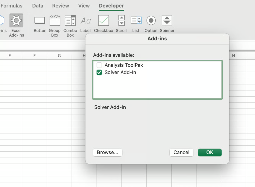 Excel Developer Tab 3