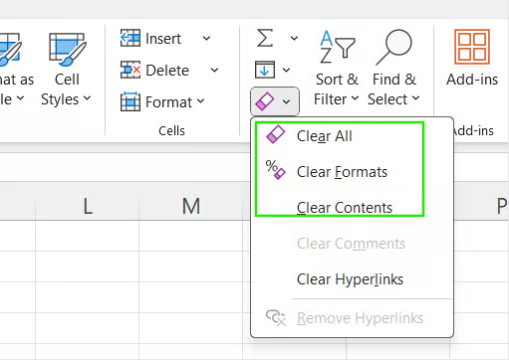 Clear spill range in Excel 6