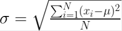 Population standard deviation formula 2