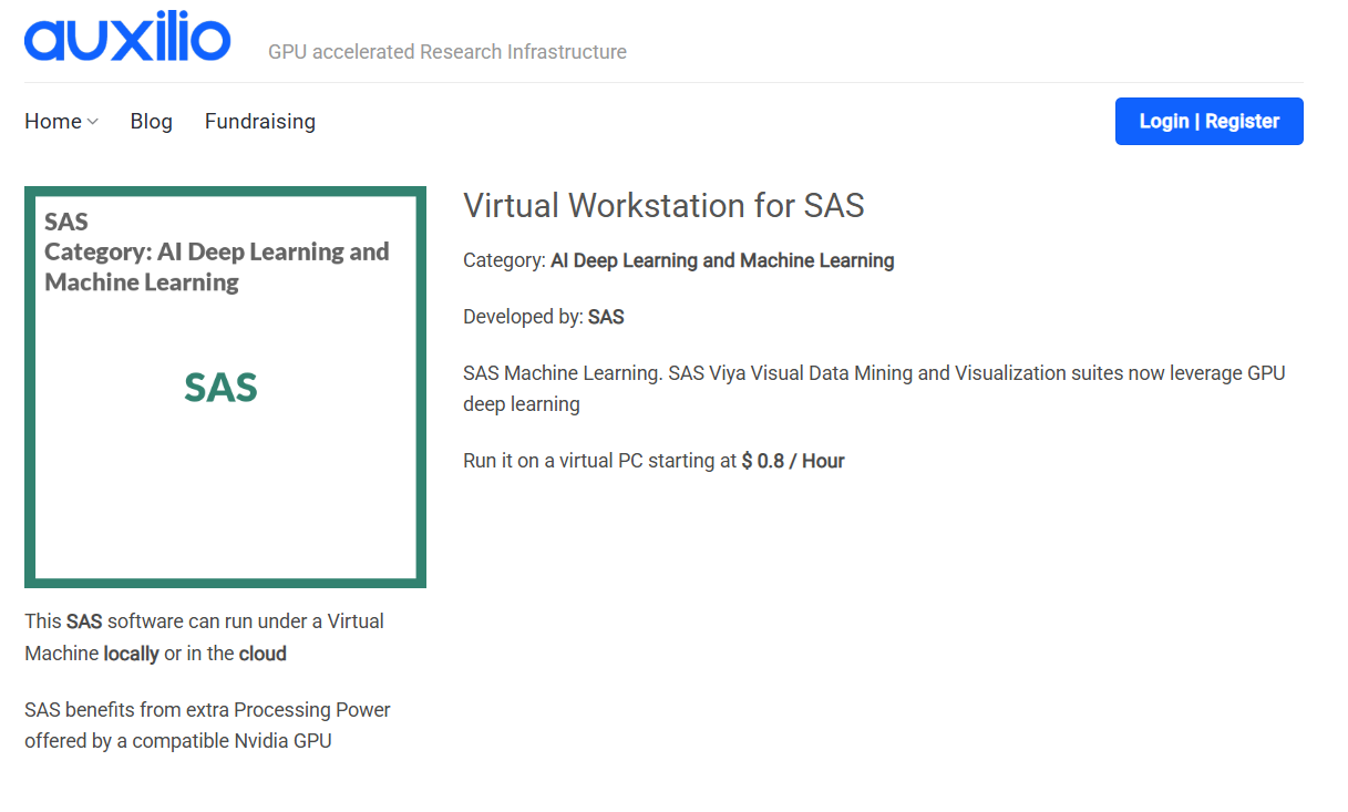 SAS Viya / SAS Advanced Analytics