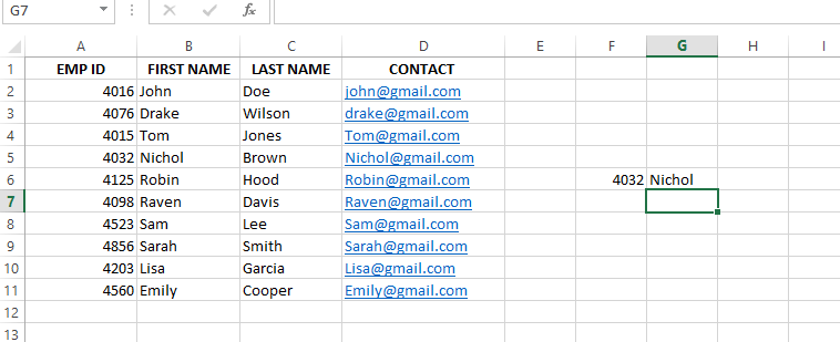 Retrieving the desired output. 2