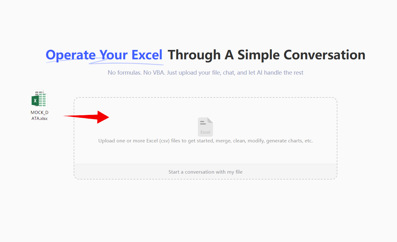 Upload Your Spreadsheet