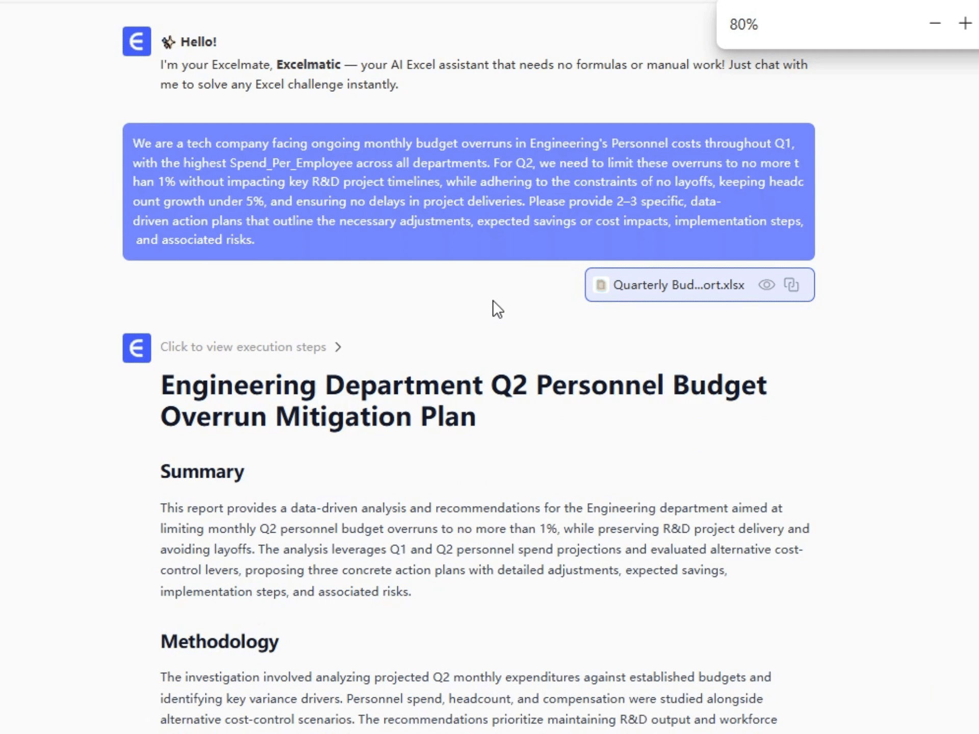 Análise Prescritiva Passo 3: Gere e Valide a Prescrição