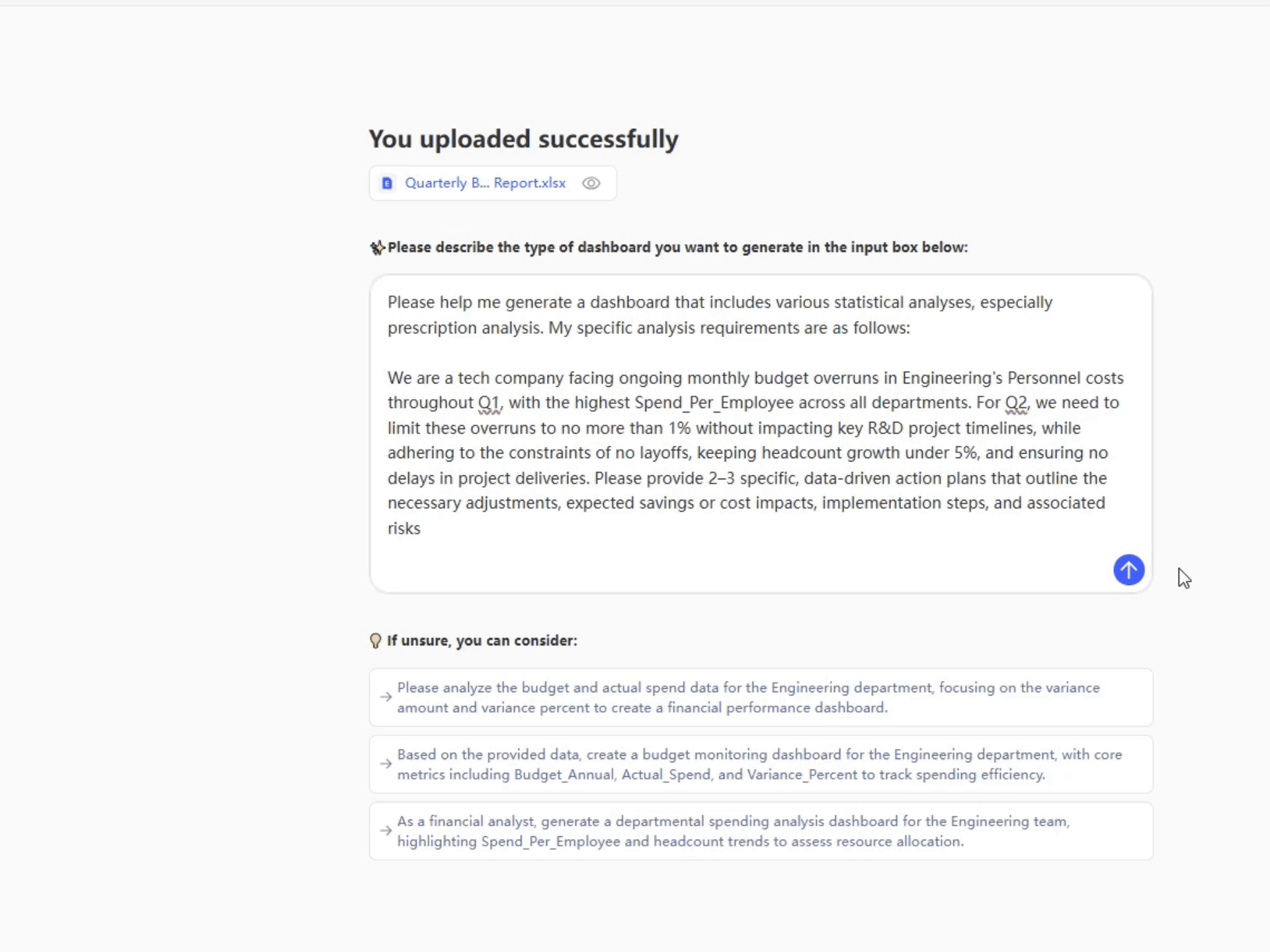 Análise Prescritiva Passo 4: Visualize e Socialize a Recomendação