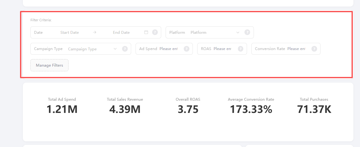 Adicione Filtros Interativos