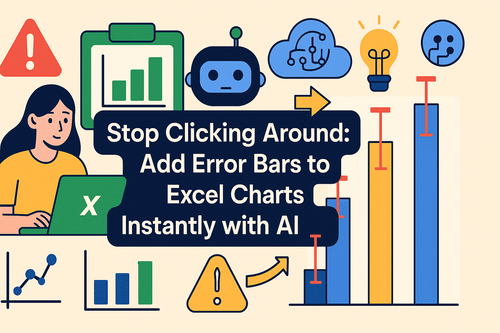 Stop Clicking Around: Add Error Bars to Excel Charts Instantly with AI