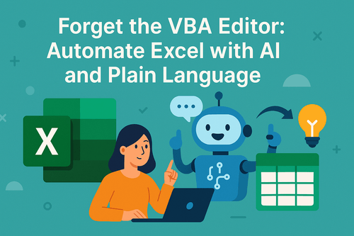 Esqueça o Editor VBA: Automatize o Excel com IA e Linguagem Simples