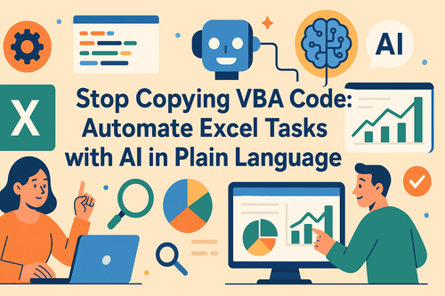 Pare de Copiar Código VBA: Automatize Tarefas do Excel com IA em Linguagem Simples