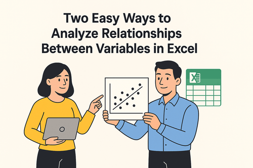 Excel에서 변수 간 관계를 분석하는 두 가지 쉬운 방법