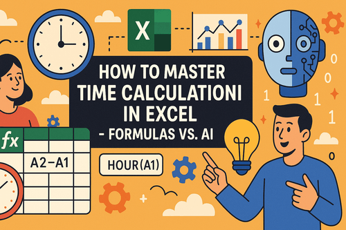 How to Master Time Calculation in Excel - Formulas vs. AI