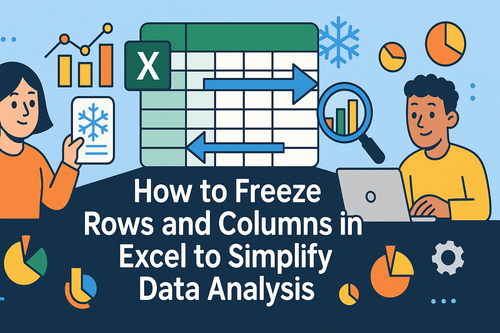 Excel에서 행과 열 고정하여 데이터 분석 간소화하기