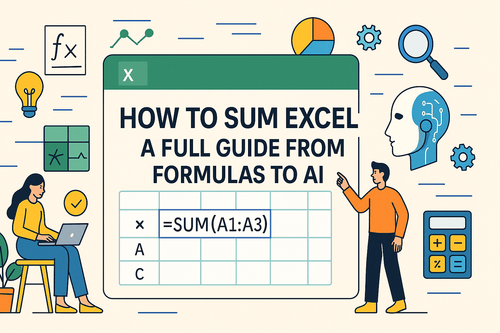 How to Sum in Excel: A Full Guide from Formulas to AI
