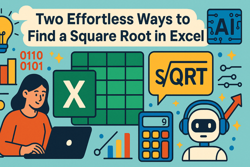 Two Effortless Ways to Find a Square Root in Excel