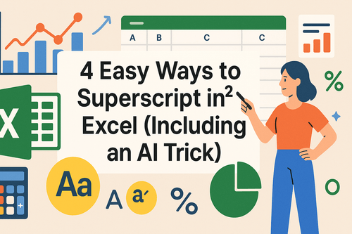 4 Maneiras Fáceis de Sobrescrever no Excel (Incluindo um Truque de IA)