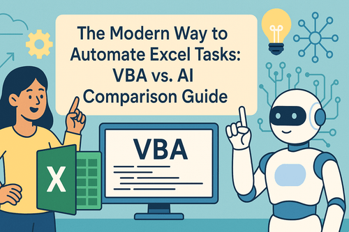 O Método Moderno para Automatizar Tarefas no Excel: Guia de Comparação VBA vs. IA