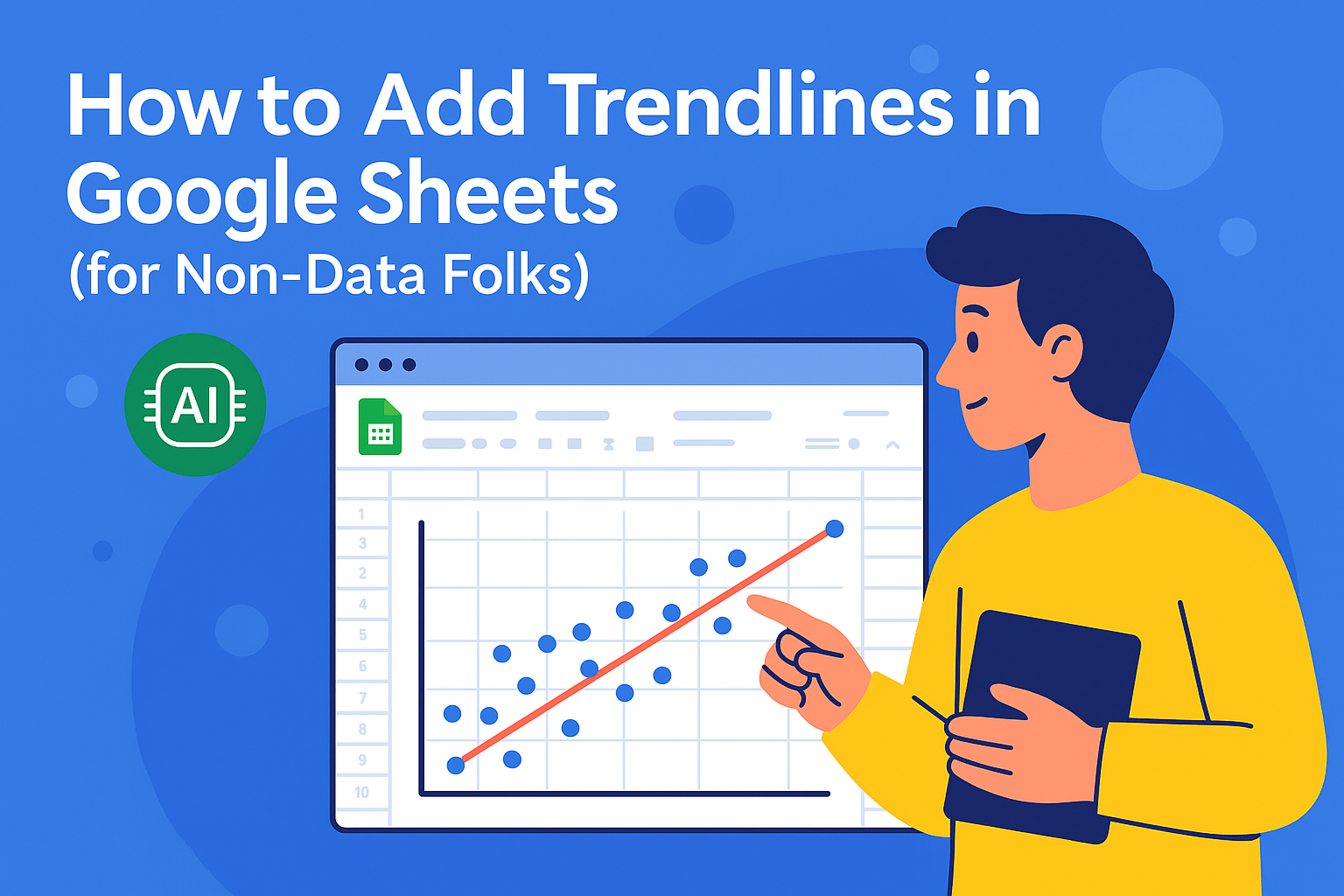 Der intelligente Weg, Trendlinien in Google Sheets hinzuzufügen (mit KI-Superkräften)