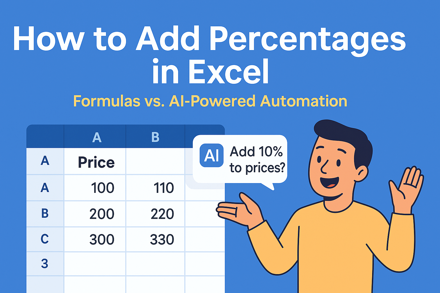 Cómo sumar porcentajes en Excel