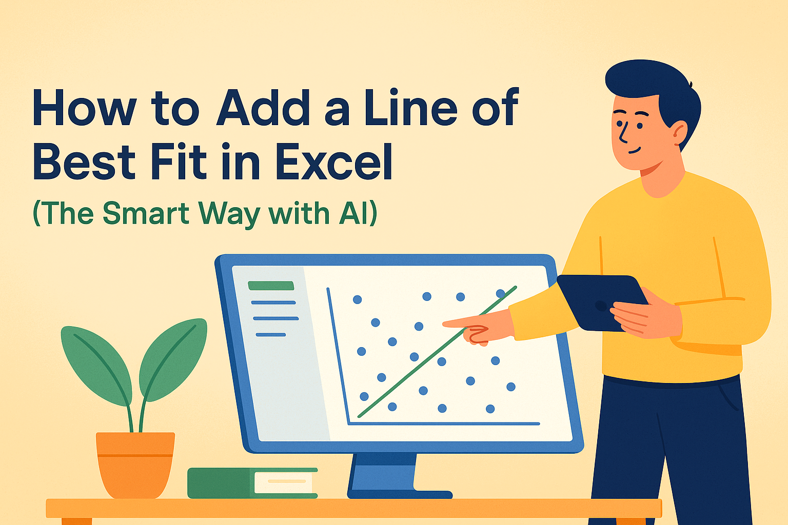 Como Adicionar uma Linha de Tendência no Excel (O Jeito Inteligente com IA)