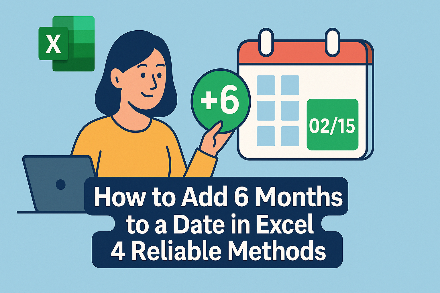 Como Adicionar 6 Meses a uma Data no Excel: 4 Métodos Confiáveis
