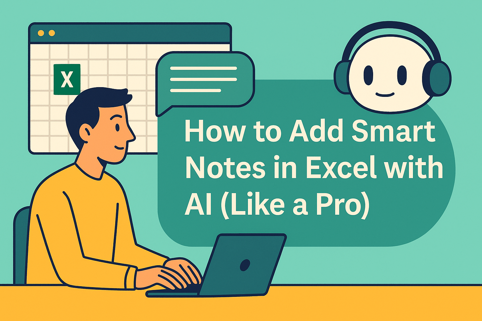 ExcelでAIを使ったスマートノートの追加方法（プロのように）
