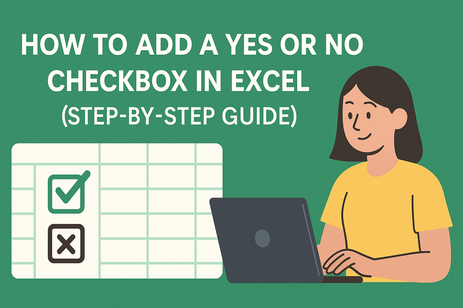 Como Adicionar uma Caixa de Seleção Sim ou Não no Excel (Guia Passo a Passo)