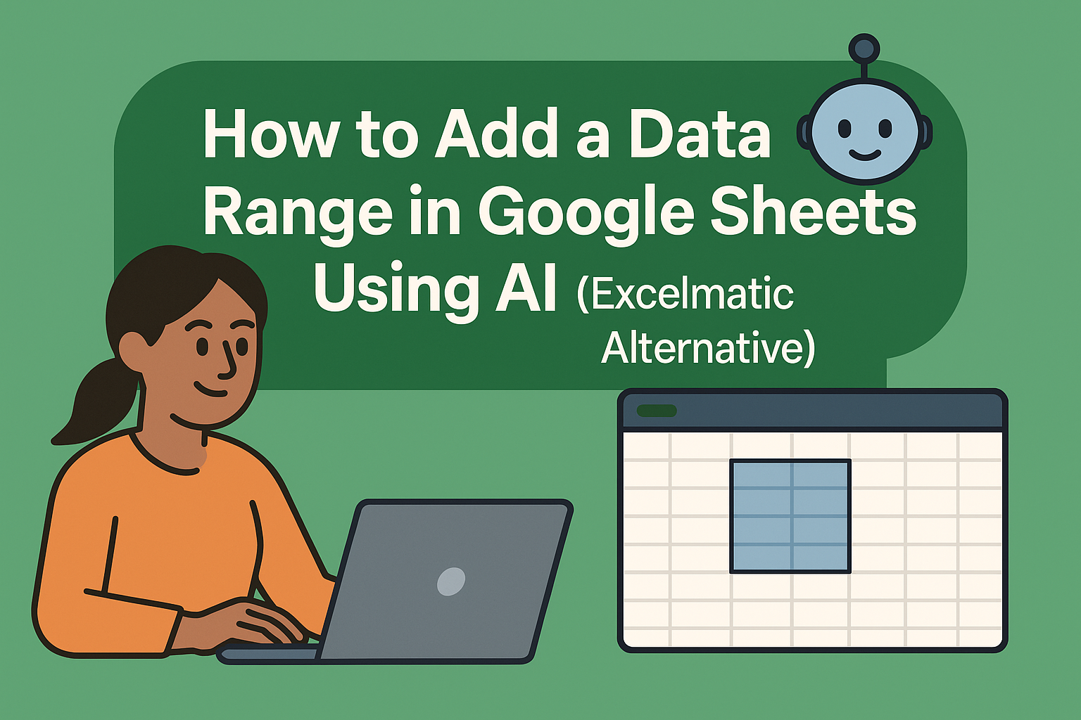 Comment ajouter une plage de données dans Google Sheets avec l'IA (alternative à Excelmatic)