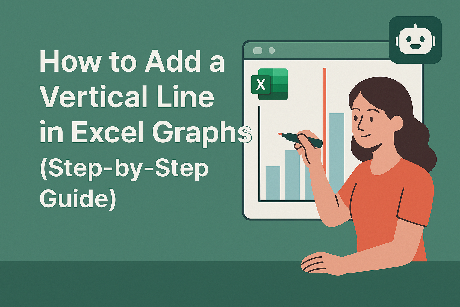 Comment ajouter une ligne verticale dans les graphiques Excel (Guide étape par étape)