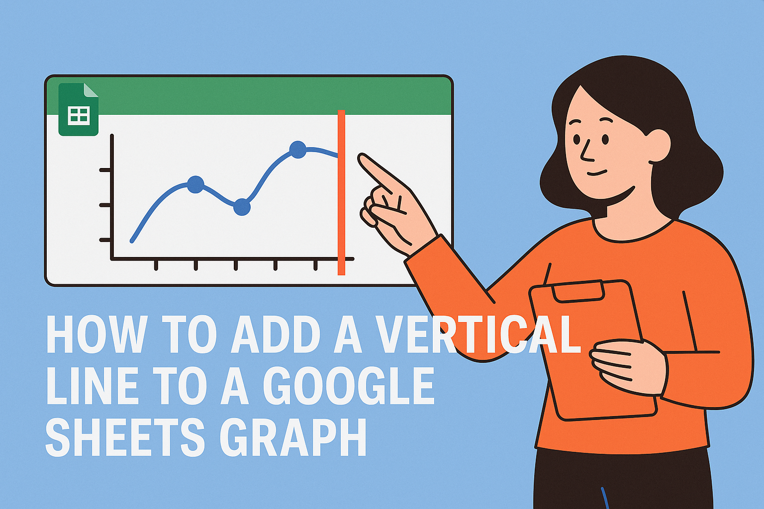How to Add a Vertical Line to a Google Sheets Graph