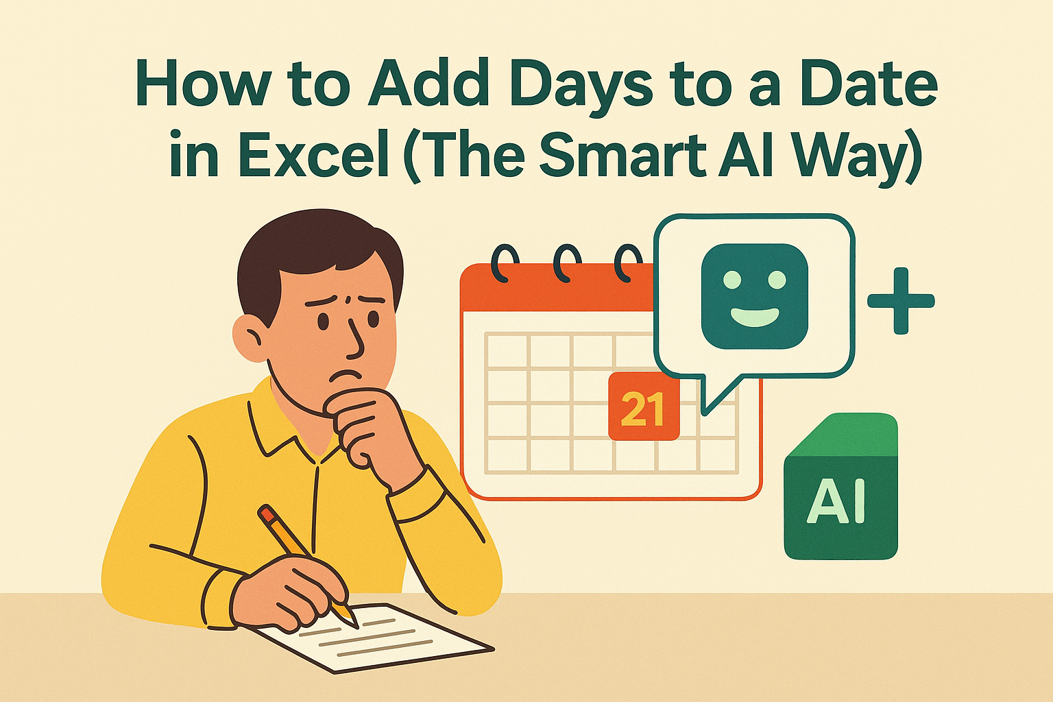 How to Add Days to a Date in Excel (The Smart AI Way)