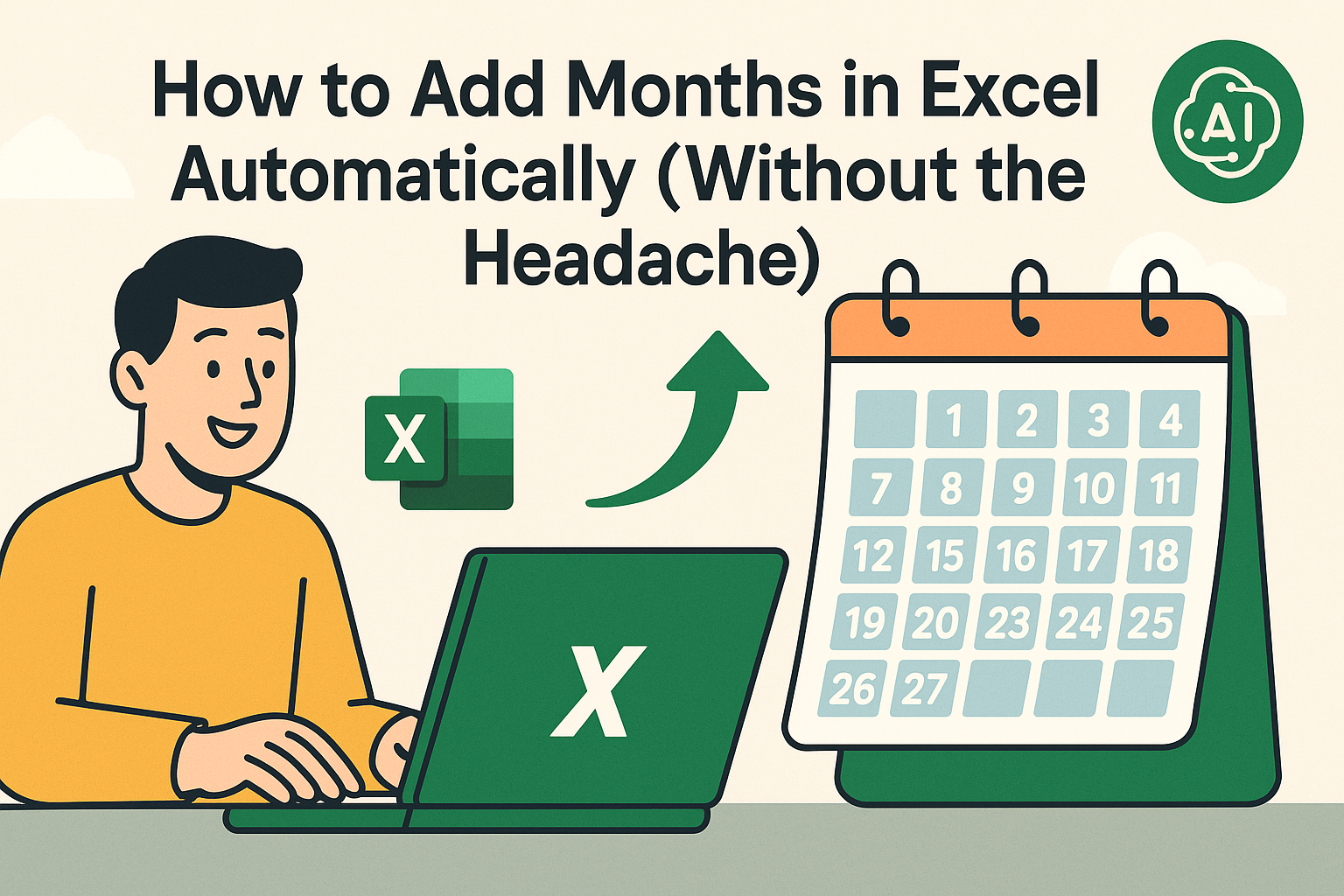 How to Add Months in Excel Automatically (Without the Headache)