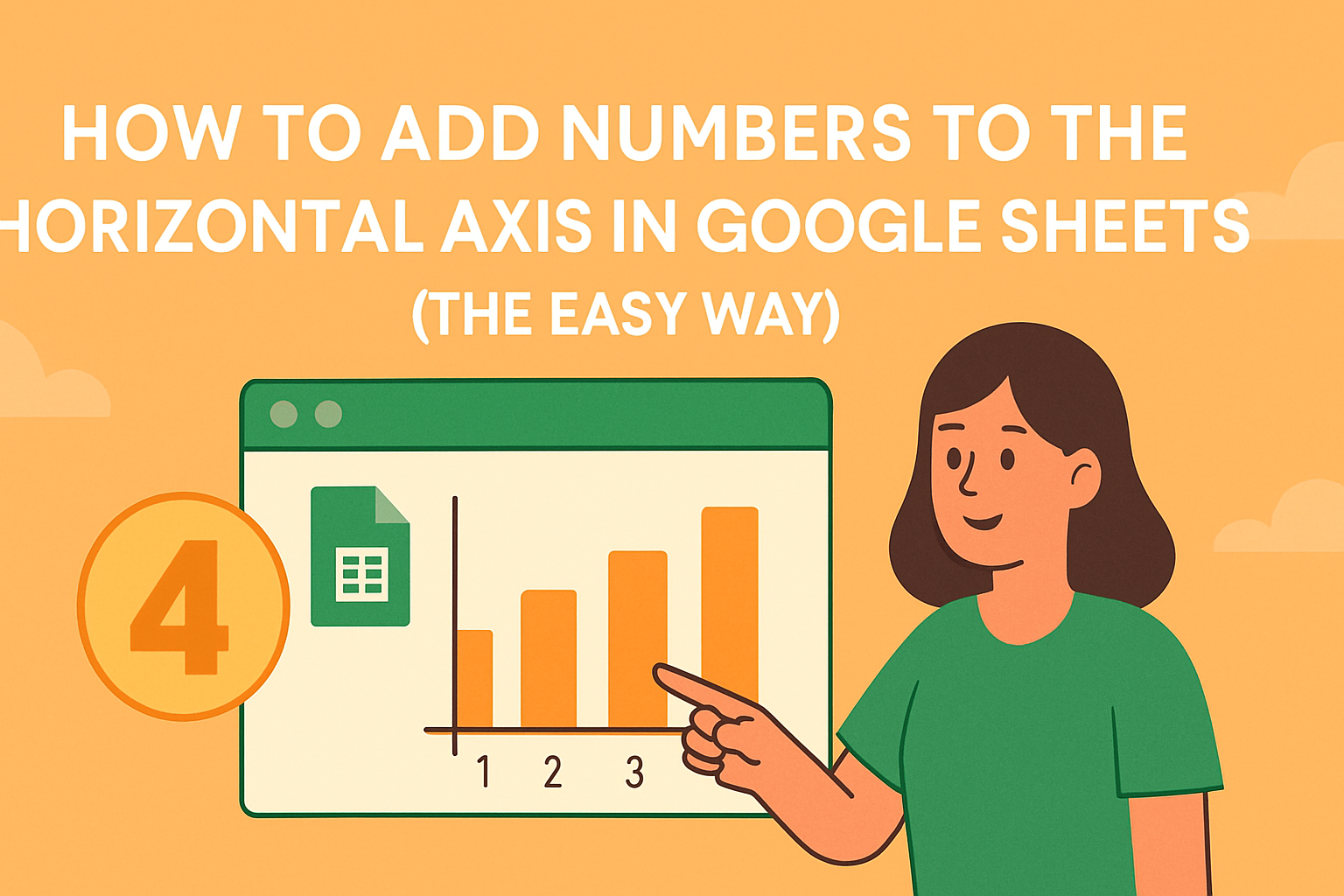Como Adicionar Números ao Eixo Horizontal no Google Sheets (O Jeito Fácil)