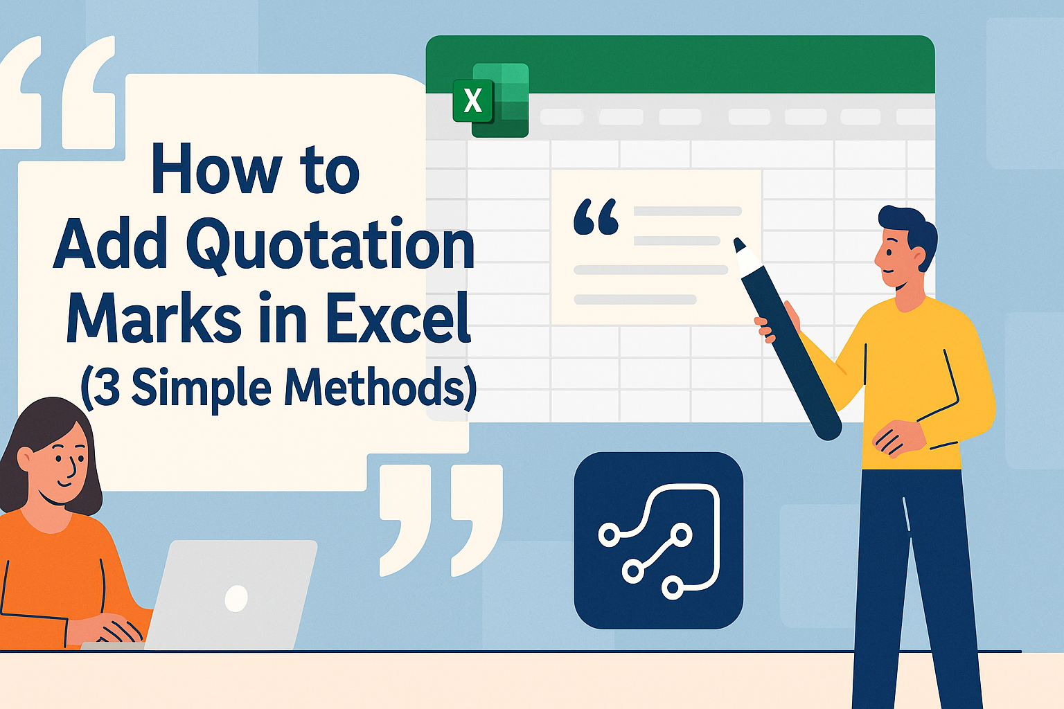 Como Adicionar Aspas no Excel (3 Métodos Simples)