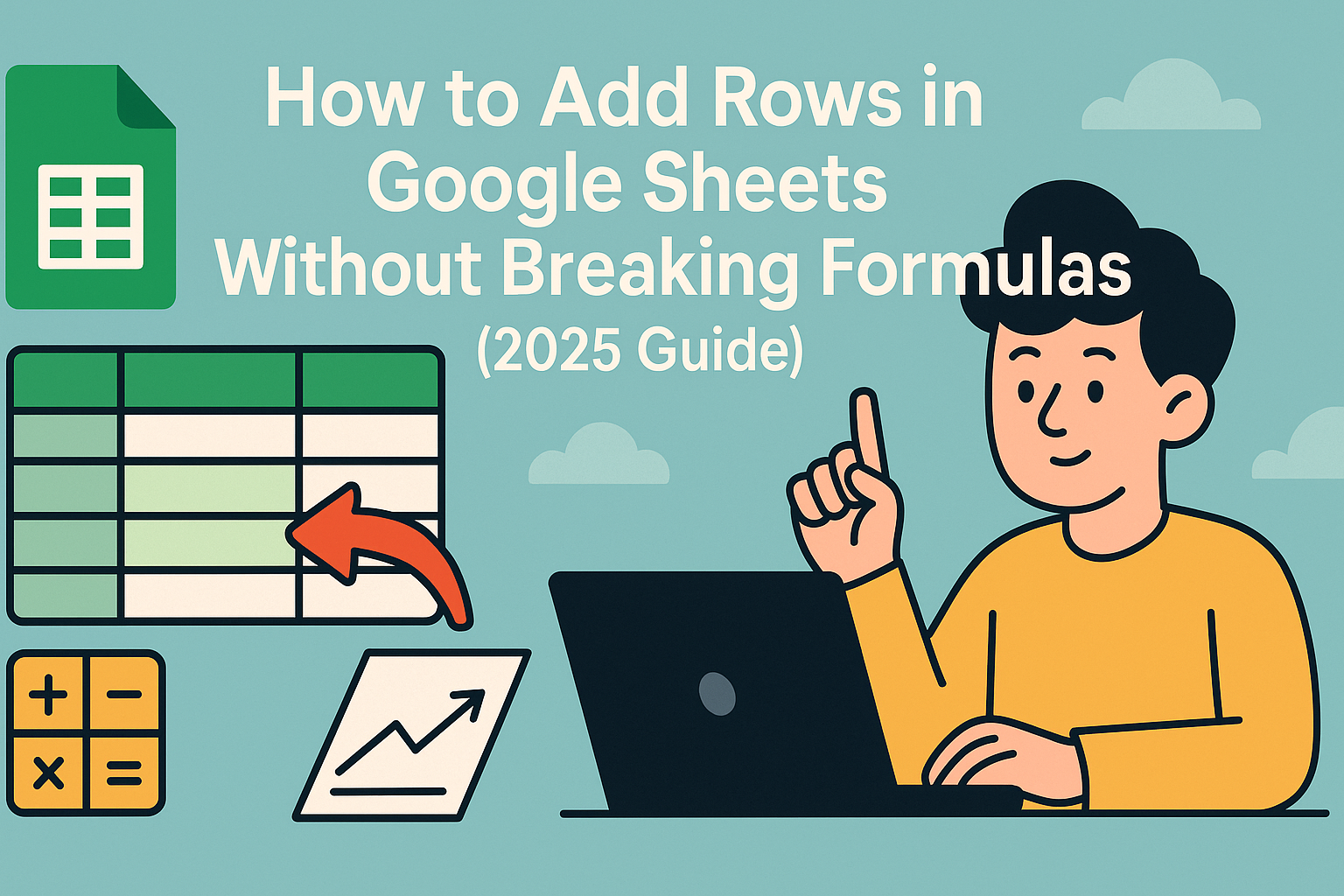 Como Adicionar Linhas no Google Sheets Sem Quebrar Fórmulas (Guia 2025)