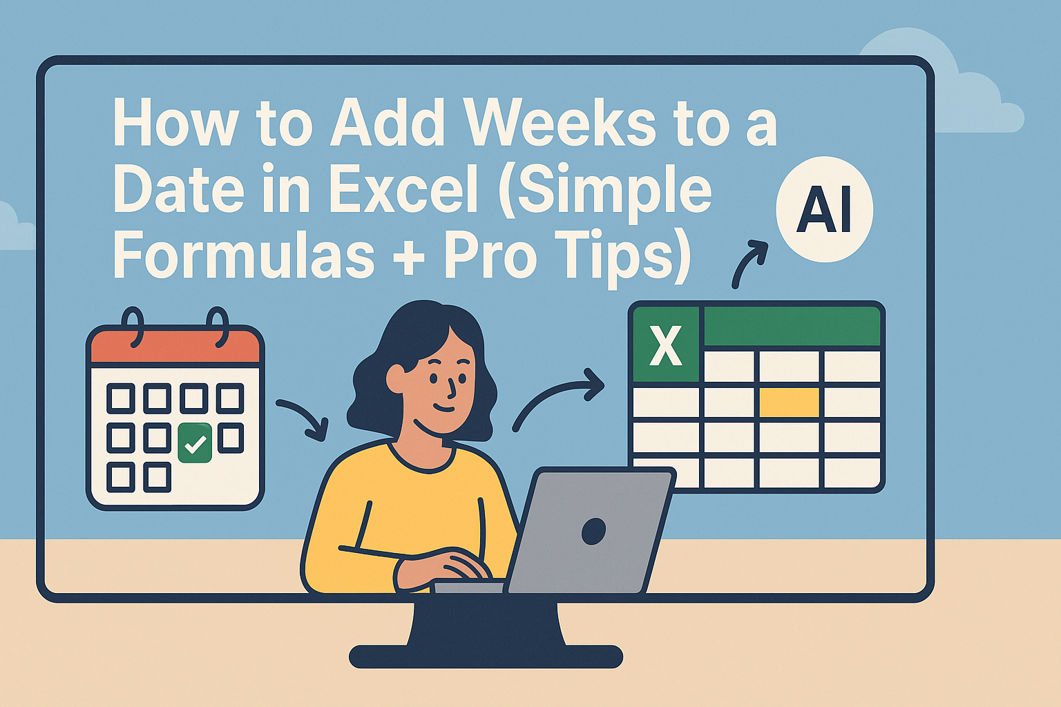 Cómo sumar semanas a una fecha en Excel (Fórmulas simples + Consejos expertos)