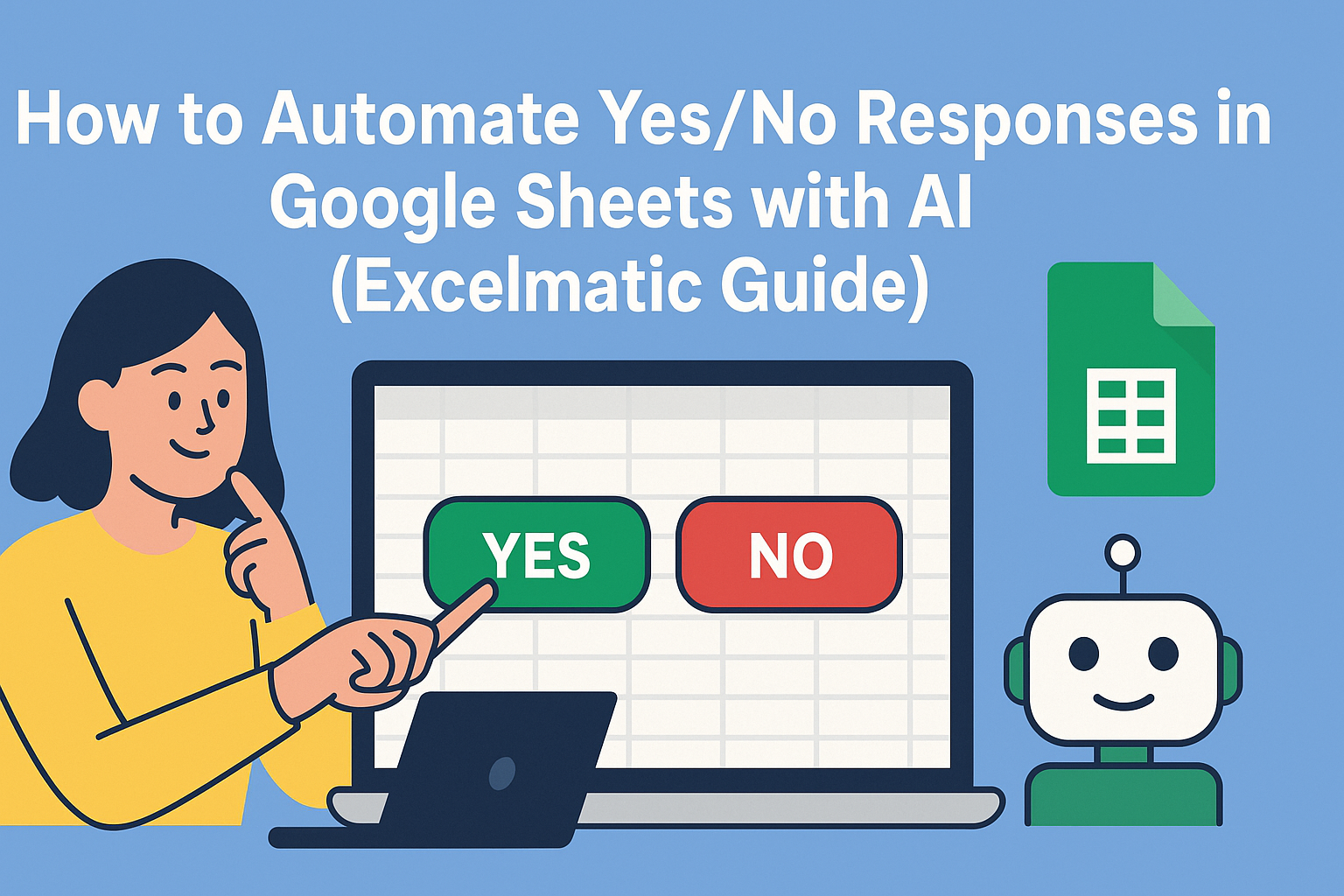 So automatisieren Sie Ja/Nein-Antworten in Google Sheets mit KI (Excelmatic-Anleitung)