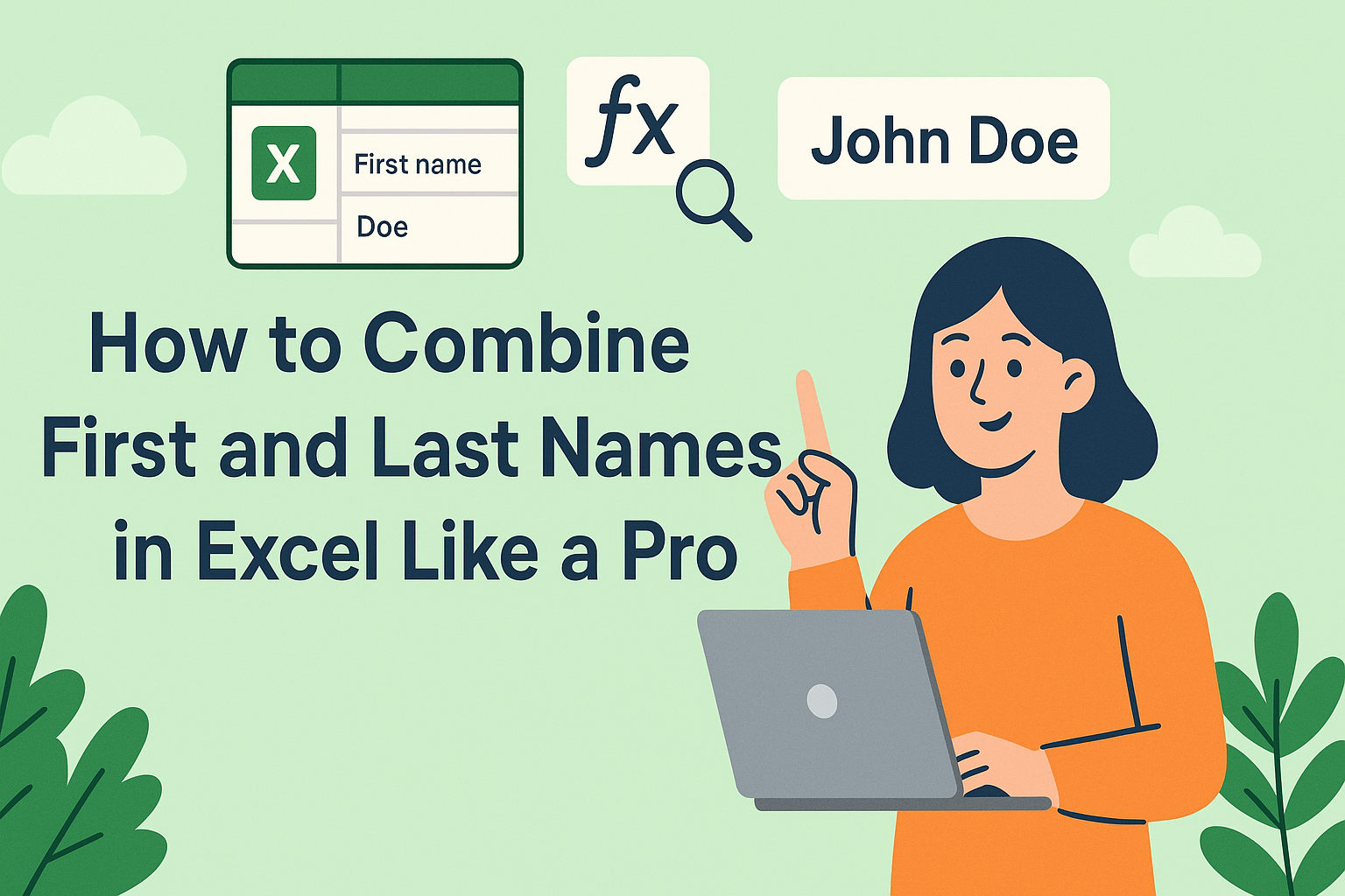 Wie man Vor- und Nachnamen in Excel wie ein Profi kombiniert