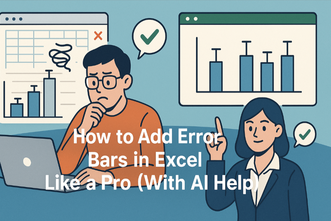 如何在 Excel 專業添加誤差線（含 AI 輔助）
