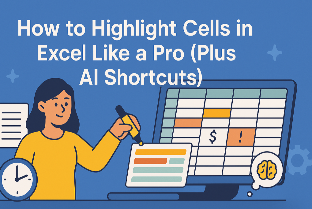 Excelでプロのようにセルをハイライトする方法（AIショートカット付き）
