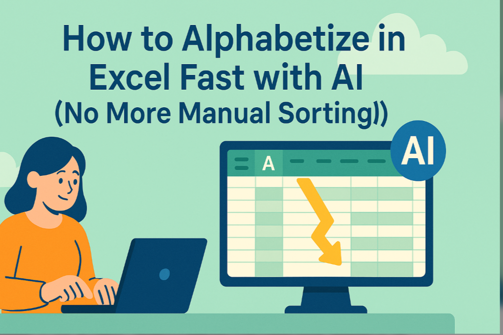 Como Ordenar Alfabeticamente no Excel Rápido com IA (Chega de Ordenação Manual!)