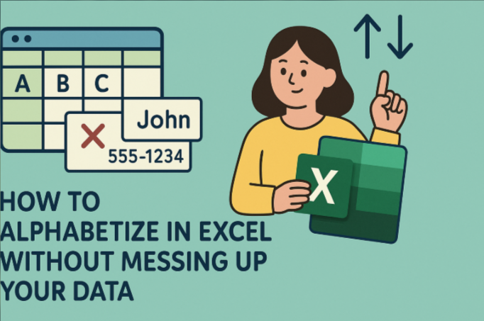 如何在Excel中按字母排序而不搞亂資料
