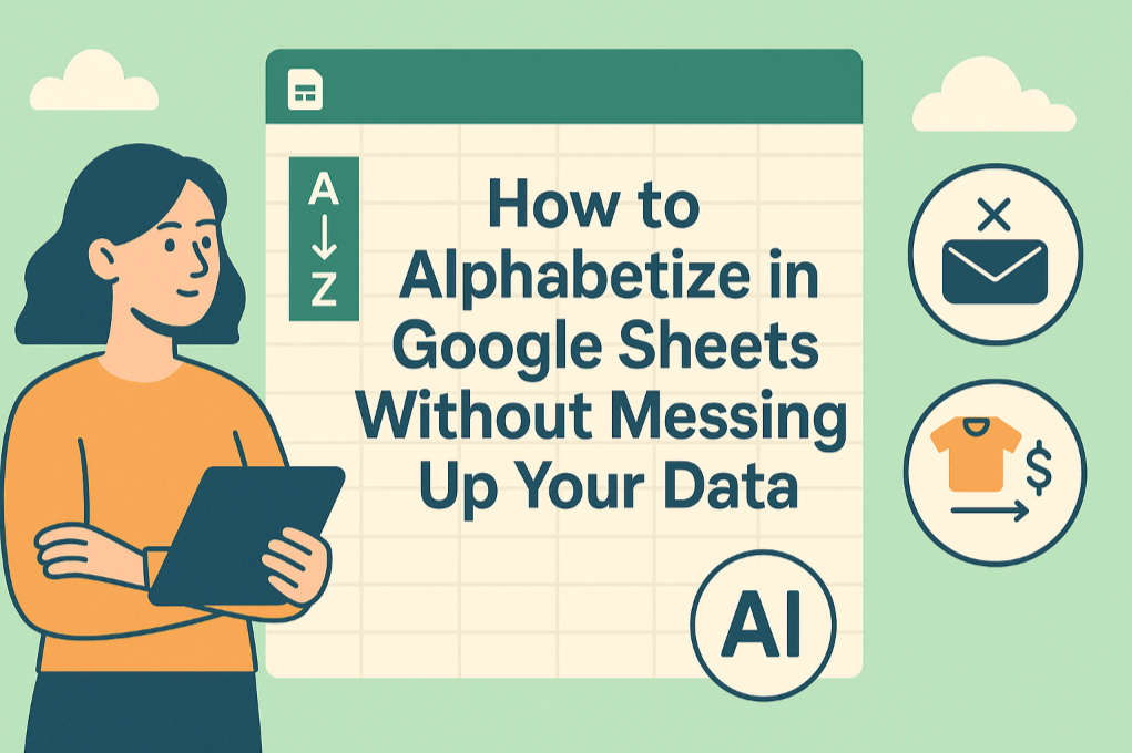 Cómo ordenar alfabéticamente en Google Sheets sin dañar tus datos