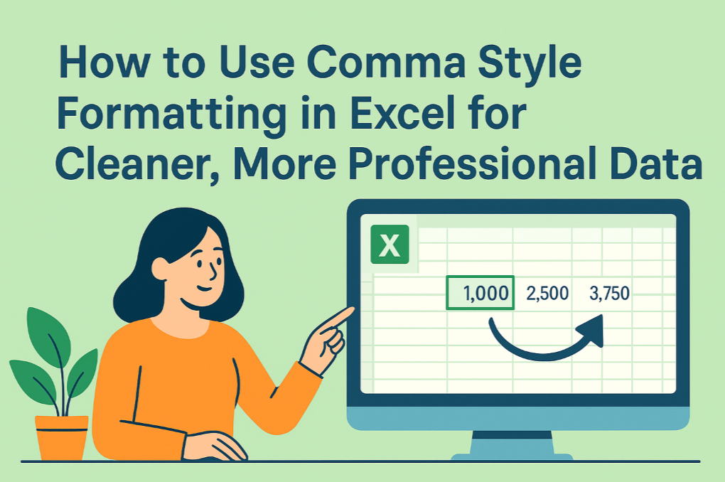 So verwenden Sie die Komma-Formatierung in Excel für übersichtlichere, professionellere Daten