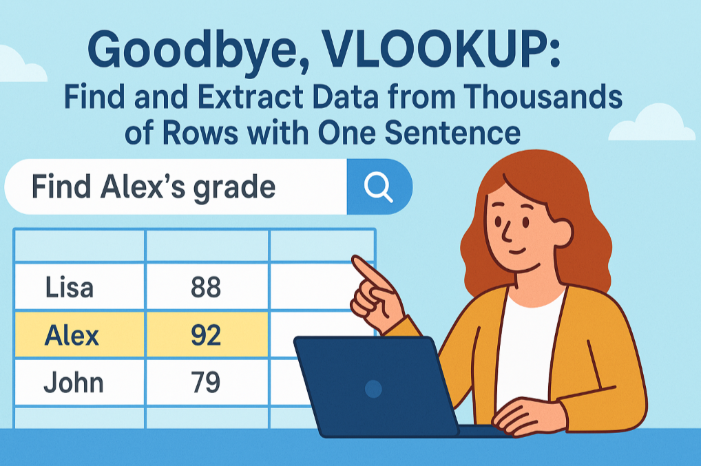 さようなら、VLOOKUP:一文で数千行からデータを検索・抽出